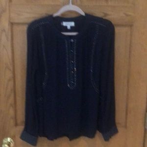 Jennifer Lopez navy blouse